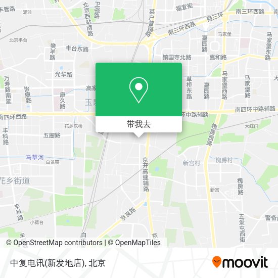 中复电讯(新发地店)地图