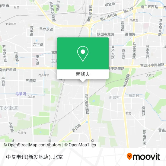 中复电讯(新发地店)地图