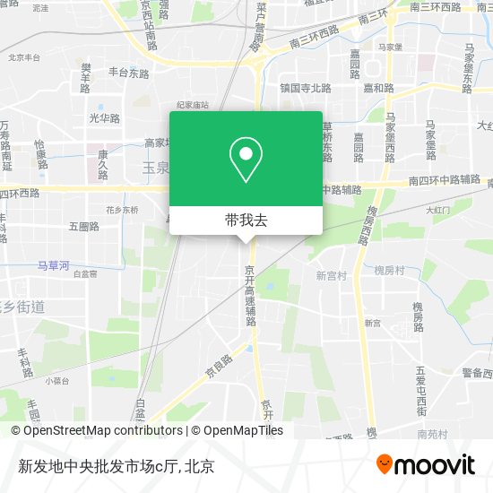 新发地中央批发市场c厅地图