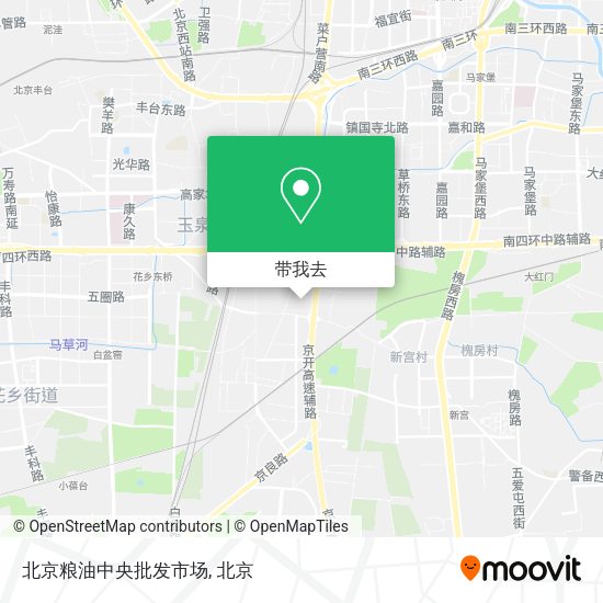 北京粮油中央批发市场地图