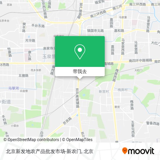 北京新发地农产品批发市场-新农门地图