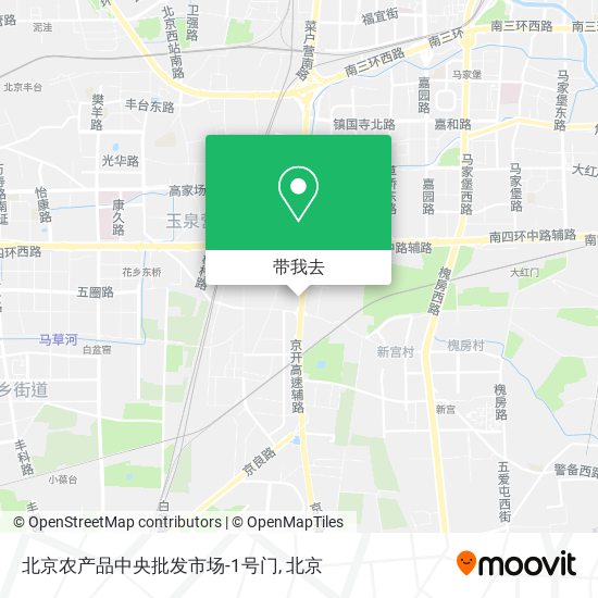 北京农产品中央批发市场-1号门地图