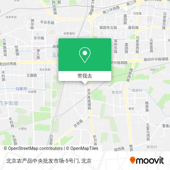 北京农产品中央批发市场-5号门地图