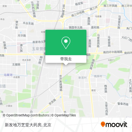 新发地万芝堂大药房地图