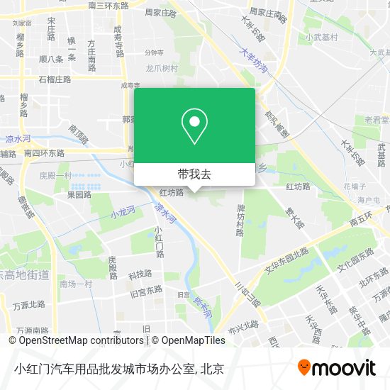小红门汽车用品批发城市场办公室地图