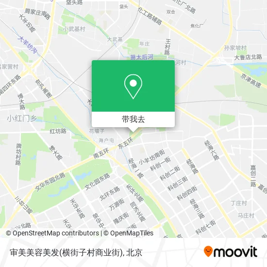 审美美容美发(横街子村商业街)地图