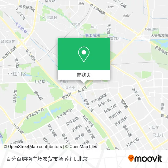 百分百购物广场农贸市场-南门地图
