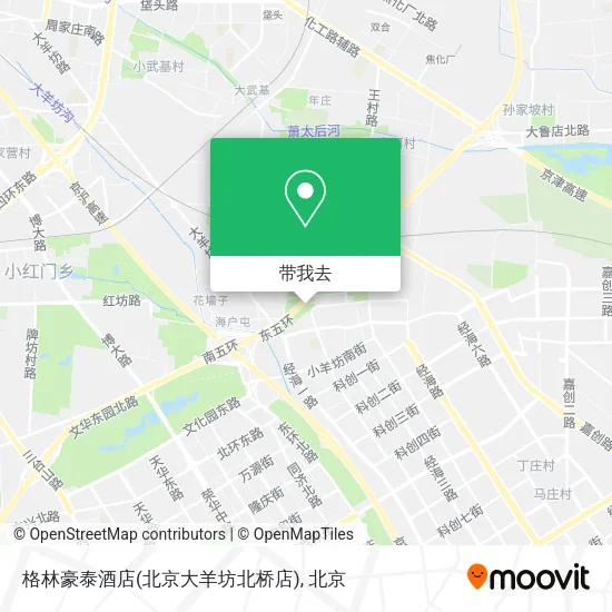 格林豪泰酒店(北京大羊坊北桥店)地图
