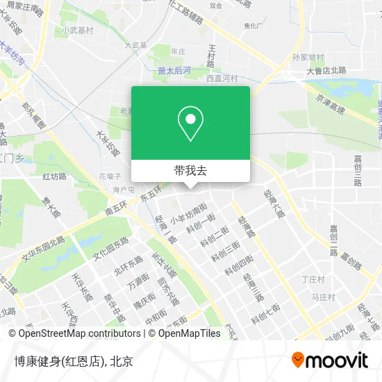 博康健身(红恩店)地图