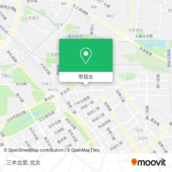 三羊北里地图
