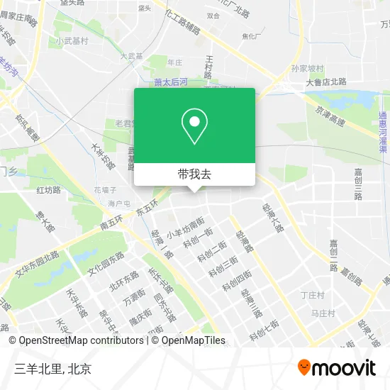 三羊北里地图