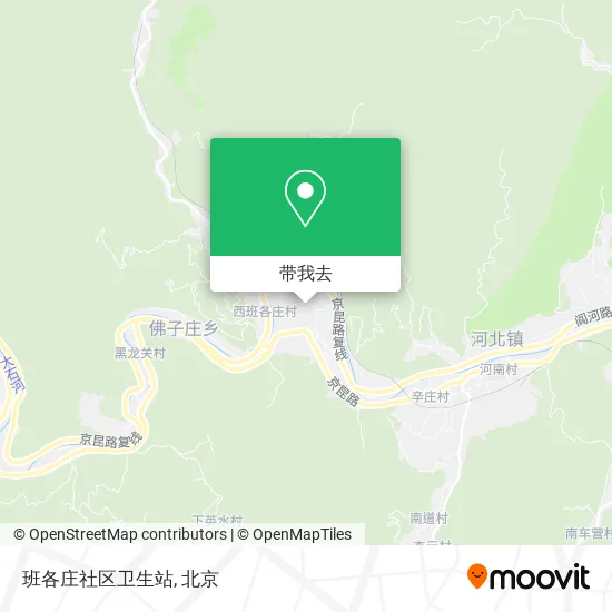班各庄社区卫生站地图