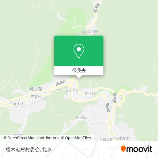 檀木港村村委会地图