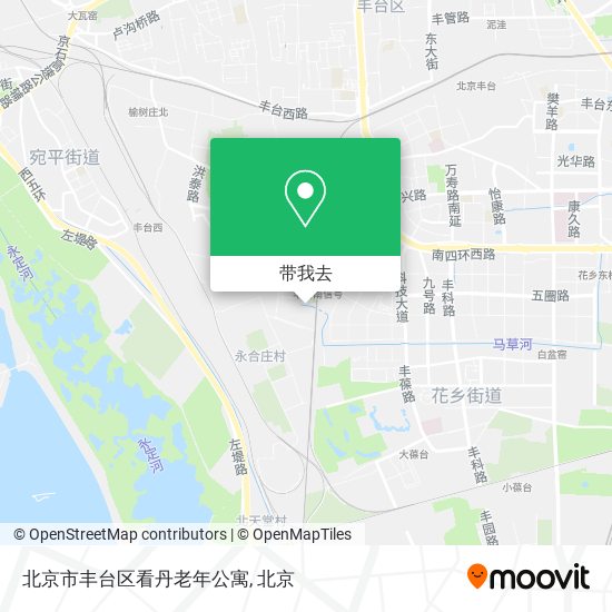 北京市丰台区看丹老年公寓地图