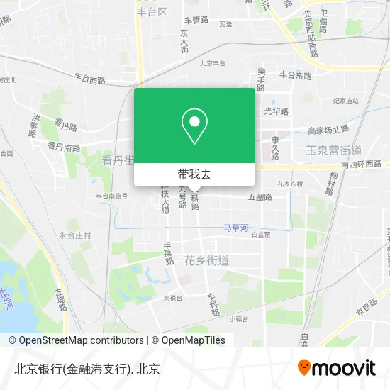 北京银行(金融港支行)地图