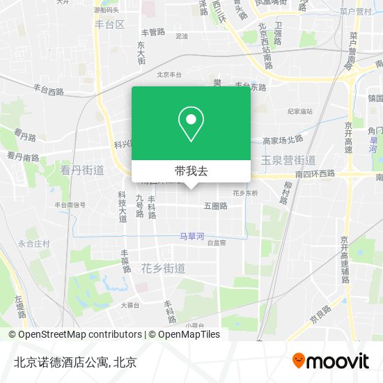 北京诺德酒店公寓地图