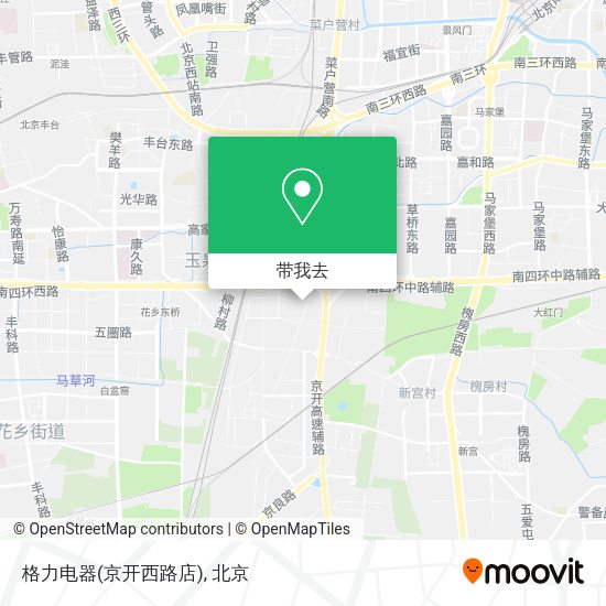 格力电器(京开西路店)地图