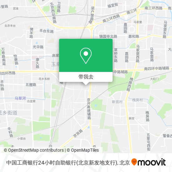 中国工商银行24小时自助银行(北京新发地支行)地图