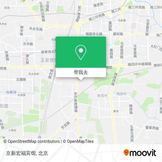 京新宏福宾馆地图