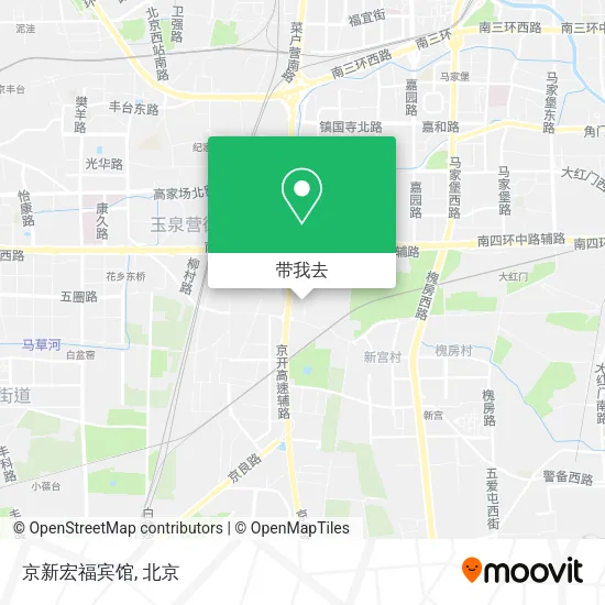 京新宏福宾馆地图