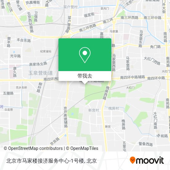 北京市马家楼接济服务中心-1号楼地图