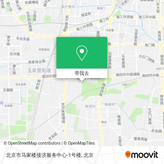 北京市马家楼接济服务中心-1号楼地图