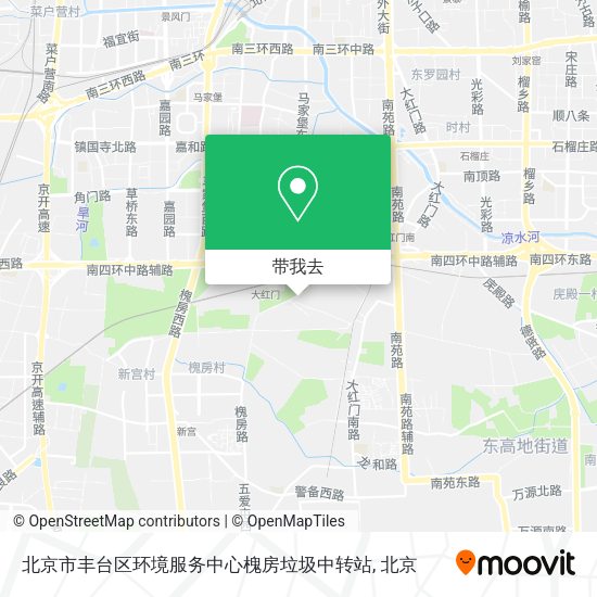 北京市丰台区环境服务中心槐房垃圾中转站地图