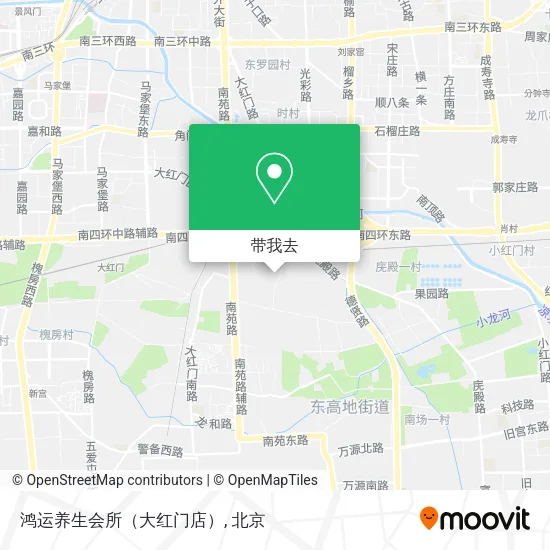鸿运养生会所（大红门店）地图