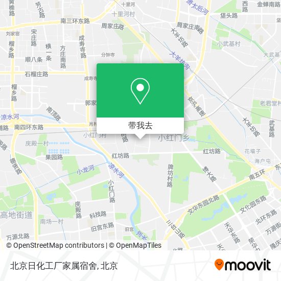 北京日化工厂家属宿舍地图