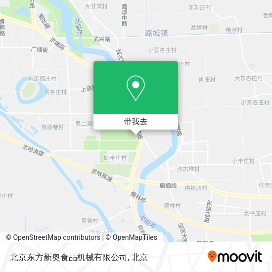 北京东方新奥食品机械有限公司地图