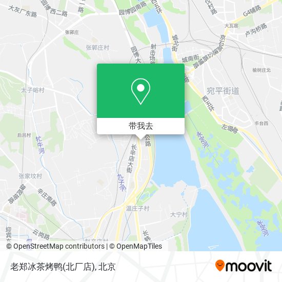 老郑冰茶烤鸭(北厂店)地图