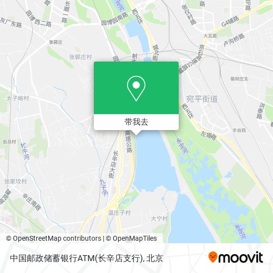 中国邮政储蓄银行ATM(长辛店支行)地图