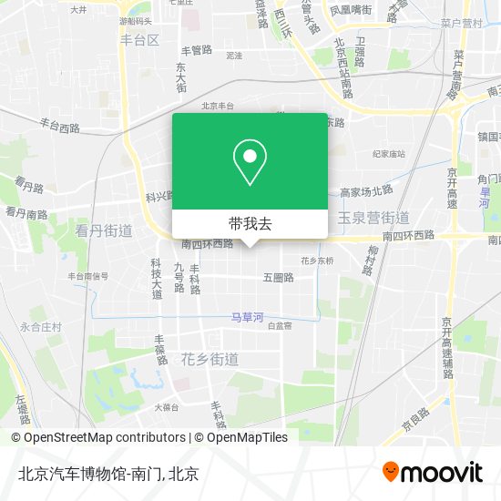 北京汽车博物馆-南门地图