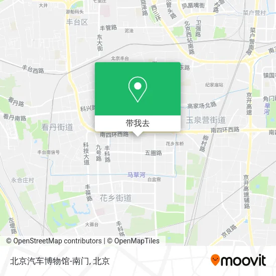 北京汽车博物馆-南门地图