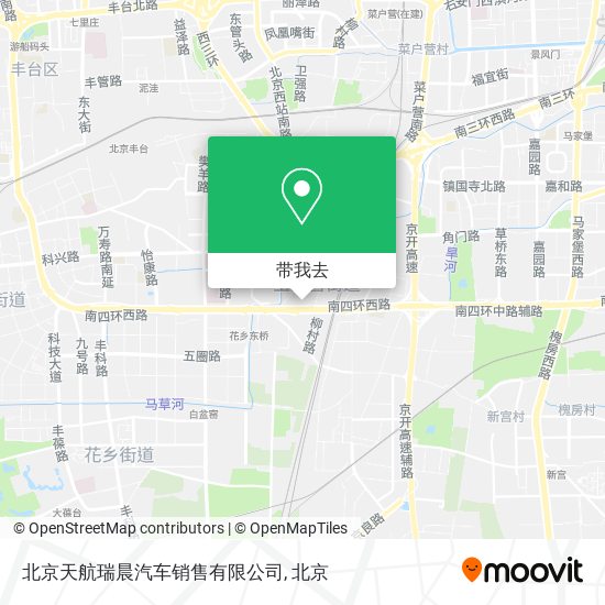 北京天航瑞晨汽车销售有限公司地图