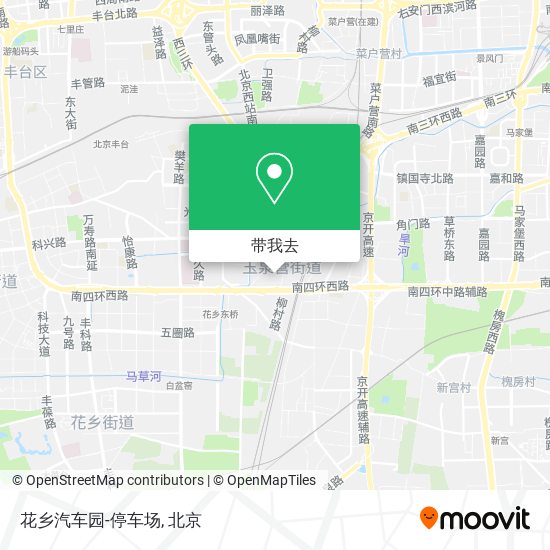 花乡汽车园-停车场地图