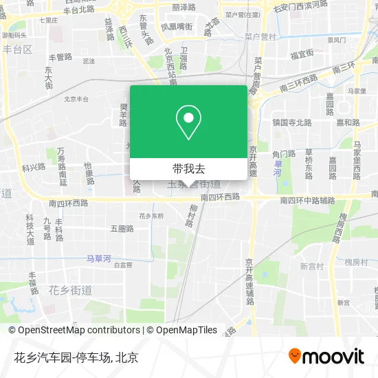 花乡汽车园-停车场地图