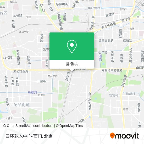 四环花木中心-西门地图