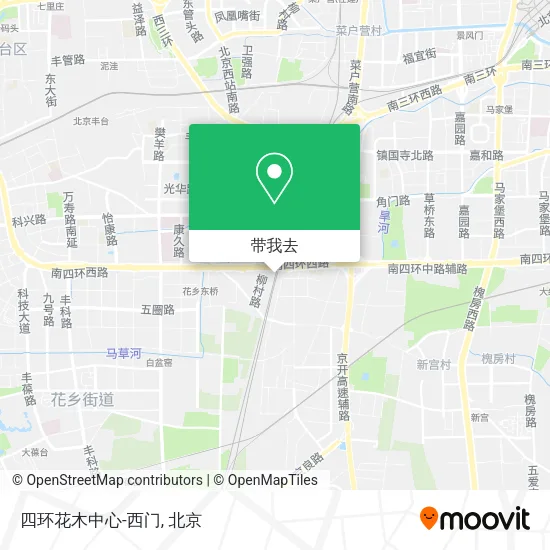 四环花木中心-西门地图