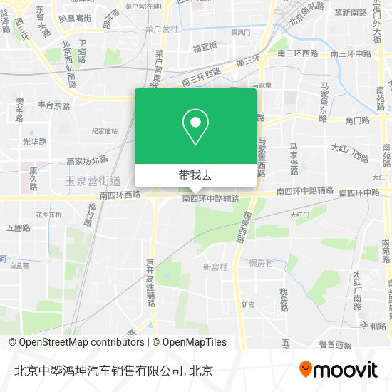 北京中曌鸿坤汽车销售有限公司地图