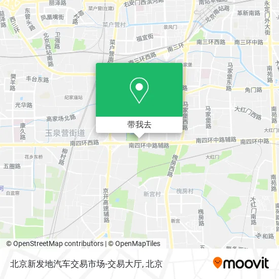 北京新发地汽车交易市场-交易大厅地图