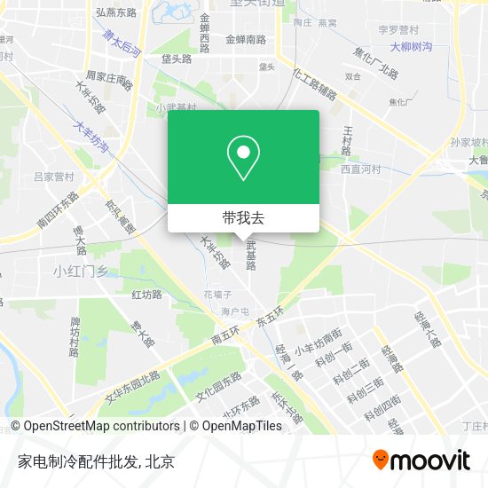 家电制冷配件批发地图