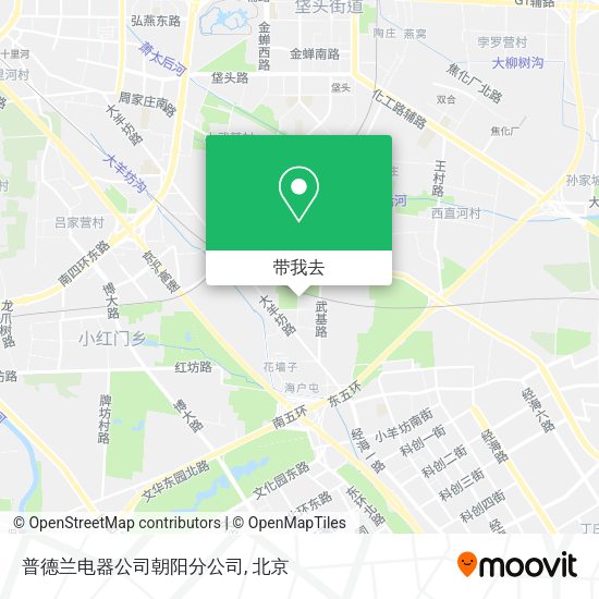 普德兰电器公司朝阳分公司地图
