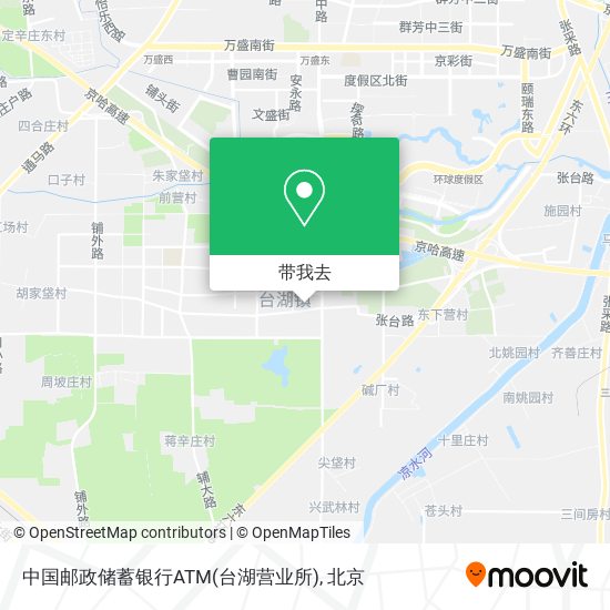 中国邮政储蓄银行ATM(台湖营业所)地图