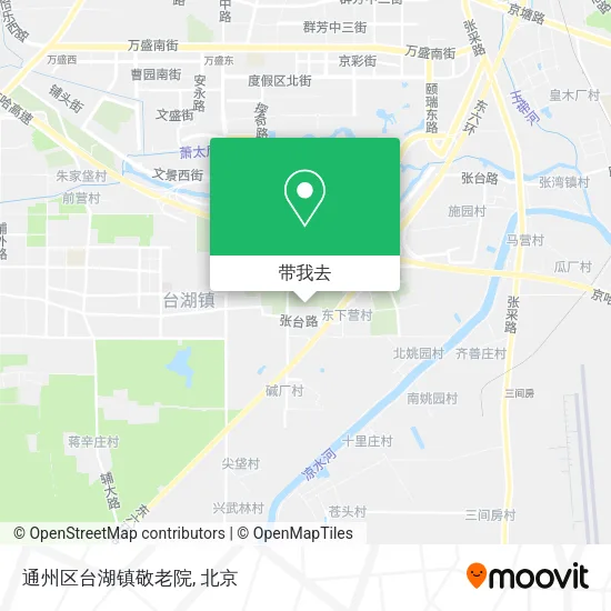 通州区台湖镇敬老院地图