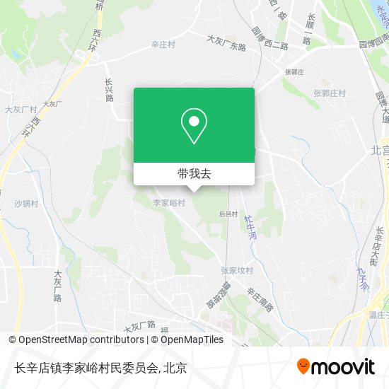 长辛店镇李家峪村民委员会地图