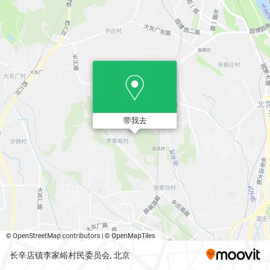 长辛店镇李家峪村民委员会地图