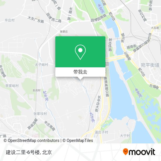 建设二里-6号楼地图