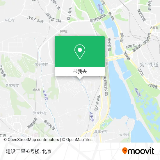 建设二里-6号楼地图