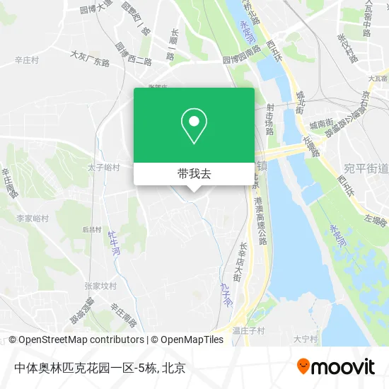 中体奥林匹克花园一区-5栋地图